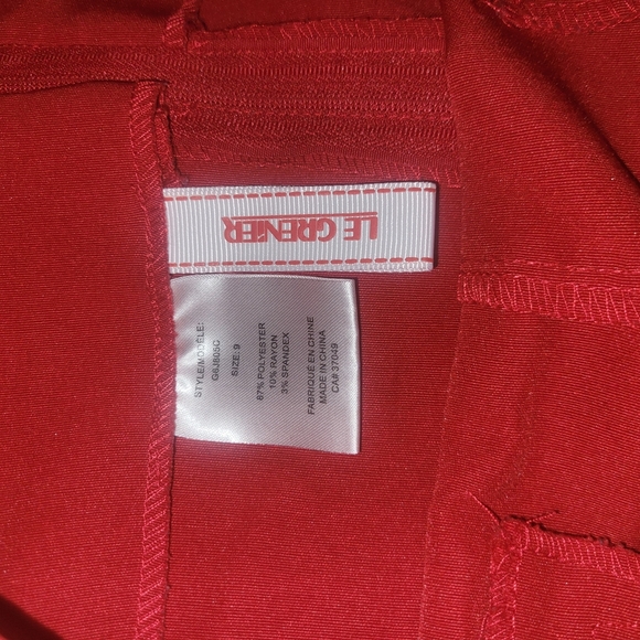 Le Grenier Classic Red Women's Skirt 8 - Picture 3 of 4